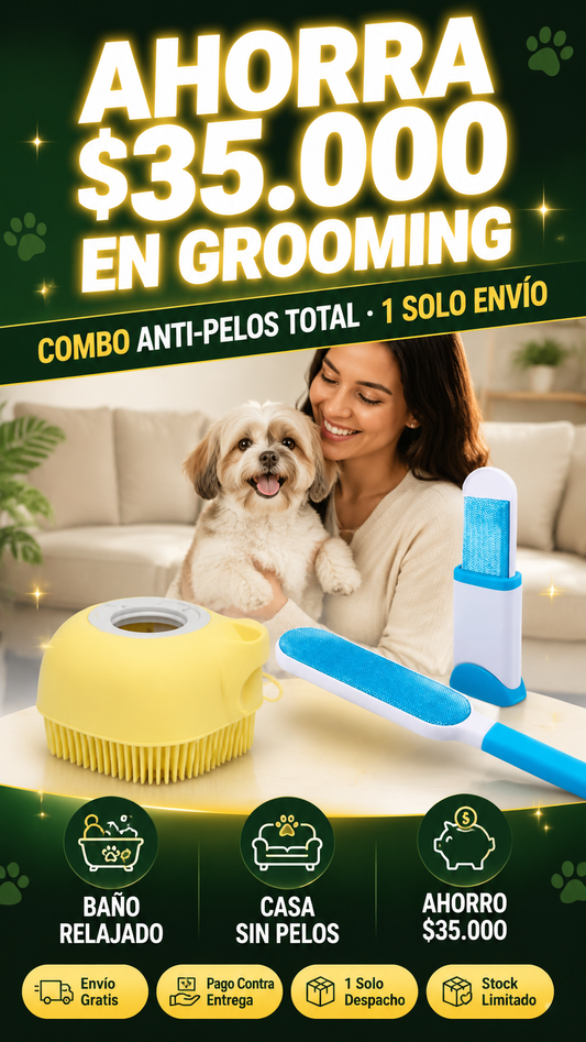 Combo Anti-Pelos Total · Cepillo + Fur Wizard hero