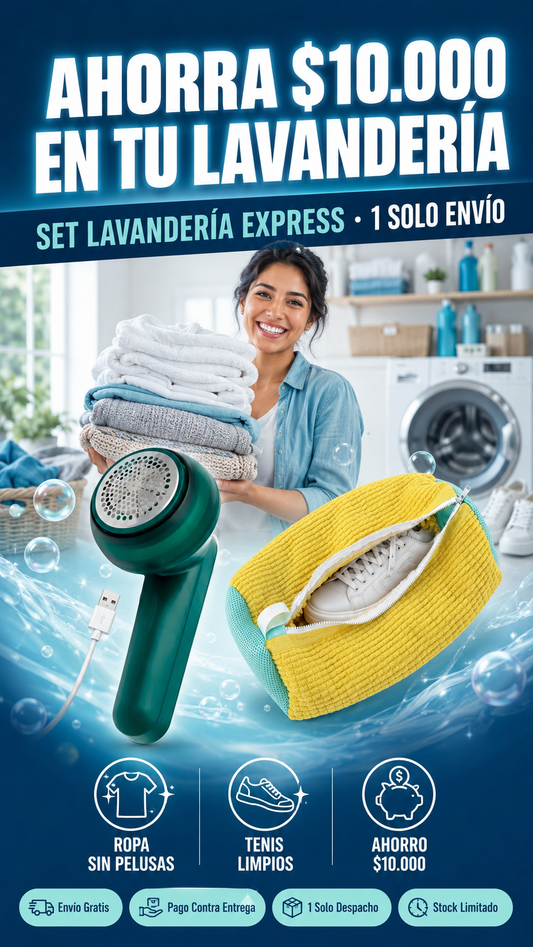 Combo · Set Lavandería Express (Quita Pelusas + Bolsa Zapatillas) hero